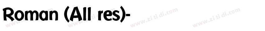 Roman (All res)字体转换